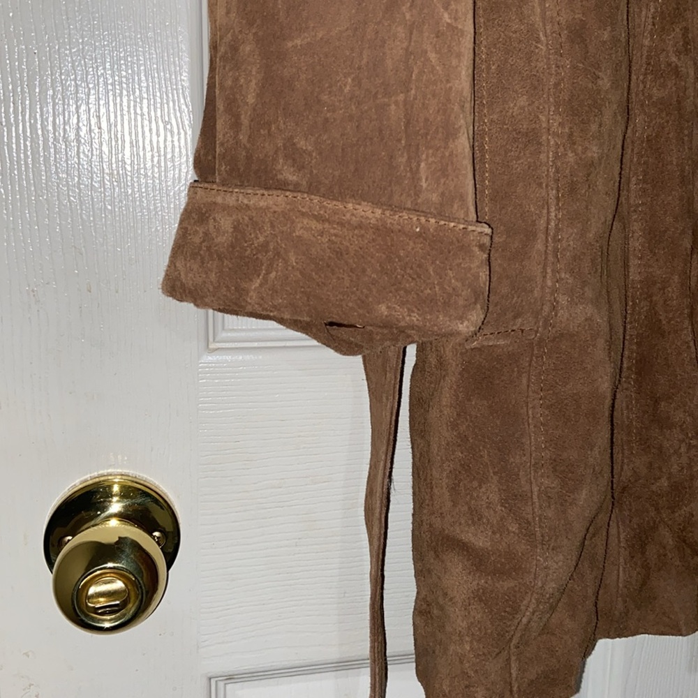 Guillaume Washable Suede Leather Jacket Size Large - Picture 5 of 14